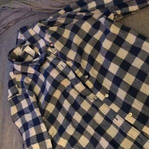 Blue & White Flannel